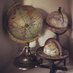 Globes previously sold at Picket Fence Gals in Lindstrom Minnesota